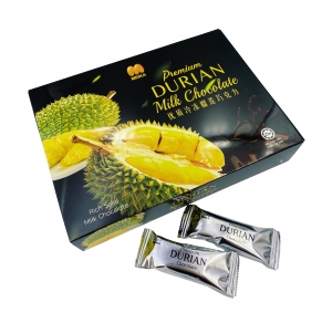 Premium Freeze Dried Durian Milk Chocolate Bar (100G)