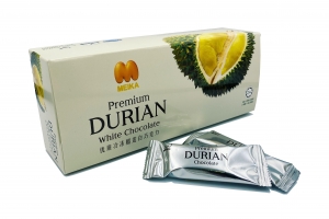 Premium Freeze Dried Durian White Chocolate Bar (75G)